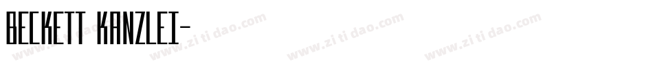 beckett kanzlei字体转换